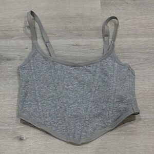 Colsie Gray Crop Top